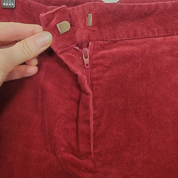 Vintage 90s Y2K Corduroy Pants Maroon 29" - Picture 7 of 11